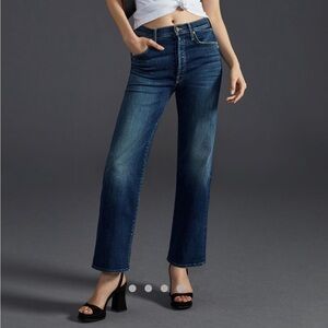 MOTHER The Rambler High Rise Ankle Straight Jean